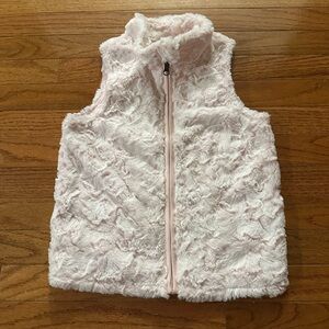 The North Face Light Pink Fuzzy Vest